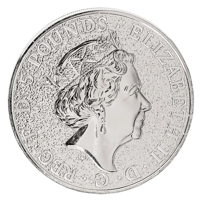 2 oz Silver — Queen’s Beasts obverse