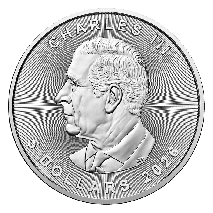 Canadian Silver Maple Leaf obverse